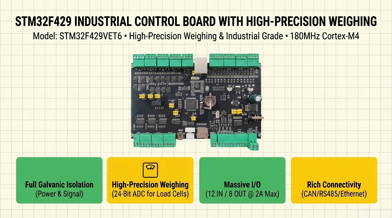 STM32F429 weighing standard industrial control board