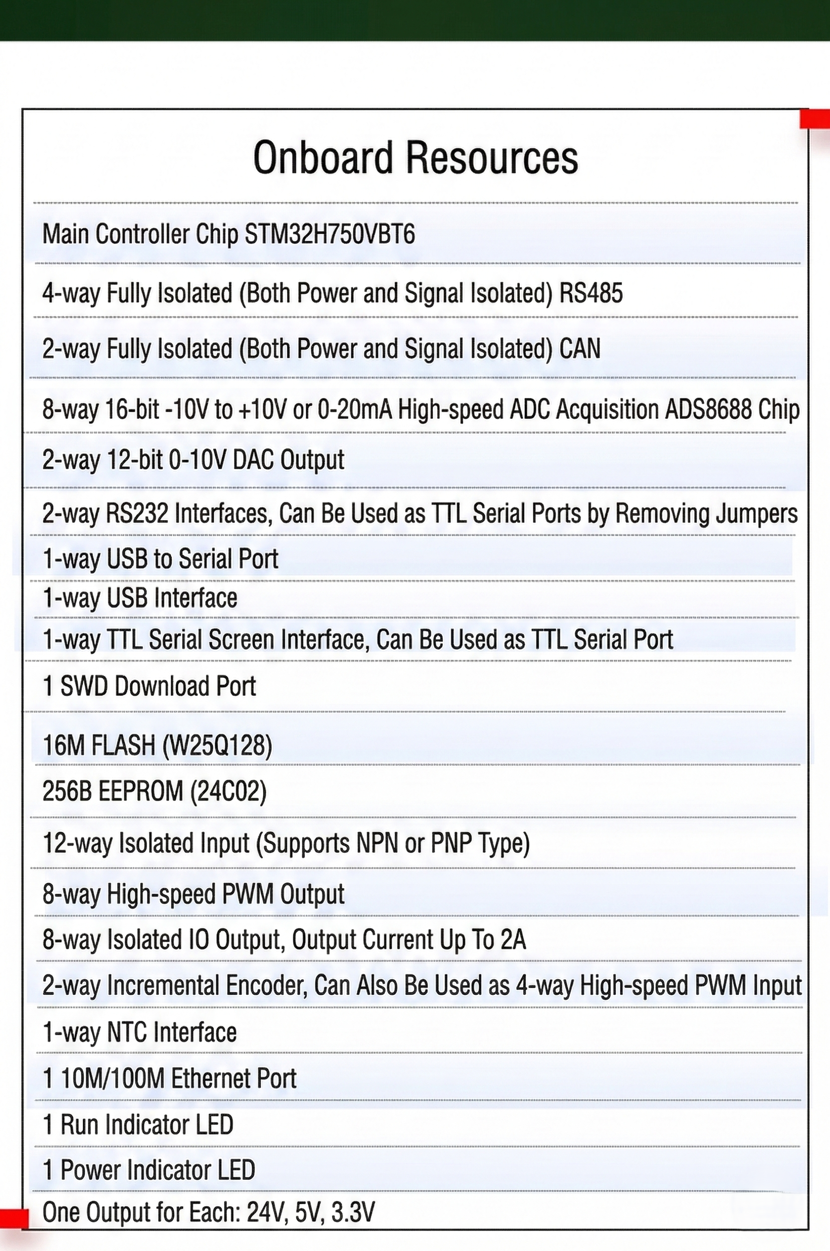 STM32H750 standard board — detail 15
